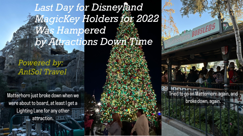 Last Day for Disneyland MagicKey Holders for 2022 Was Hampered by Attractions Down Time