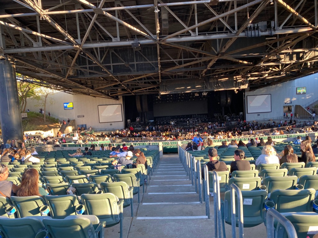 Waiting on the Backstreet Boys at the Concord Pavilion on August 9, 2022.