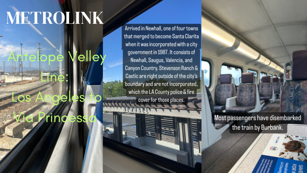 Metrolink Antelope Valley Line: Pop-Up Facts Edition: Los Angeles to Via Princessa