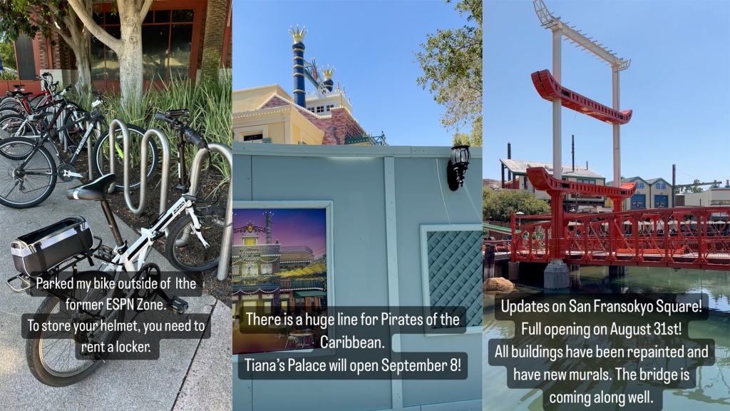 Where to Bike & Park at Disneyland, Tiana Palace & San Fransokyo Square to Open Soon: Disneyland Resort Late August Update